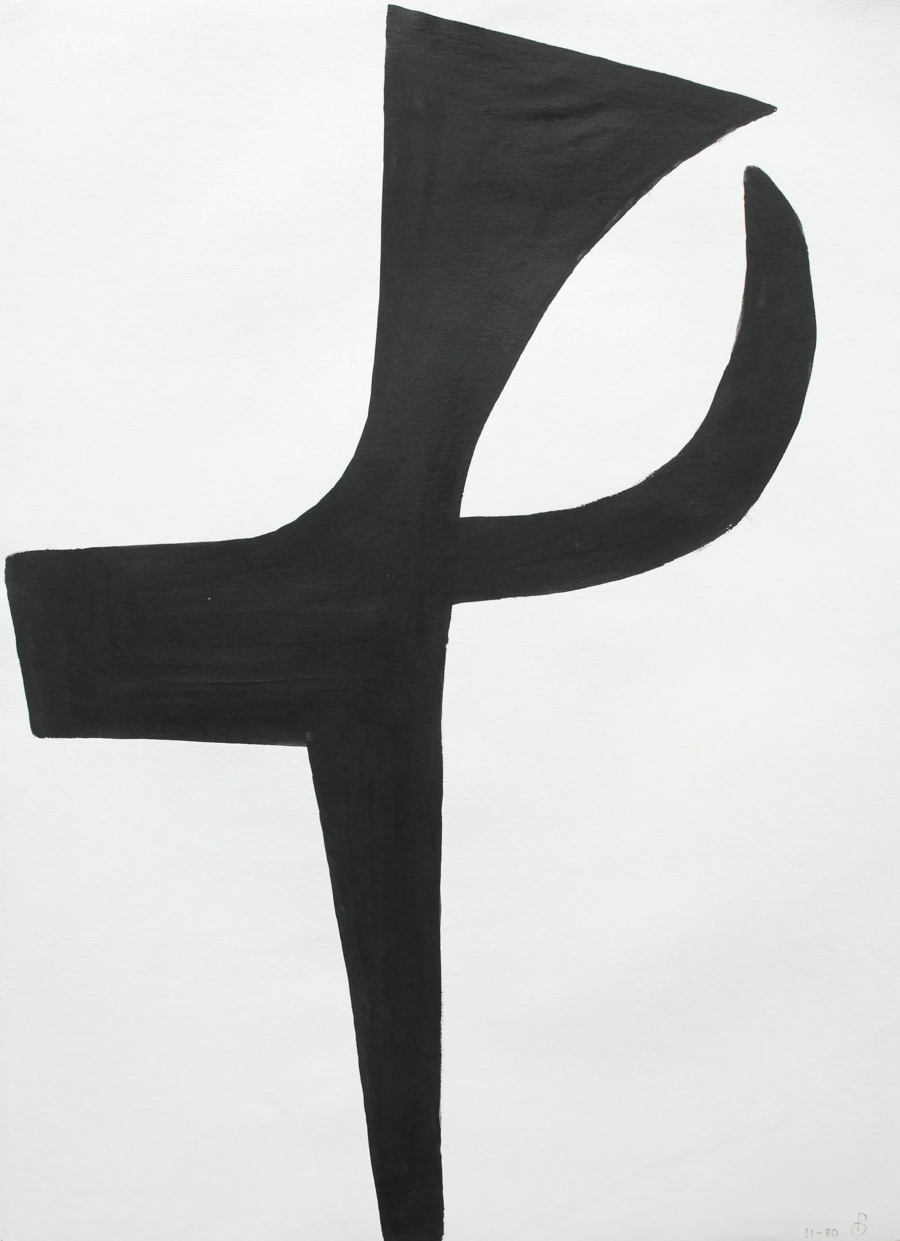 Untitled BW (4), Acrylic on paper work by Oleg Prokofiev