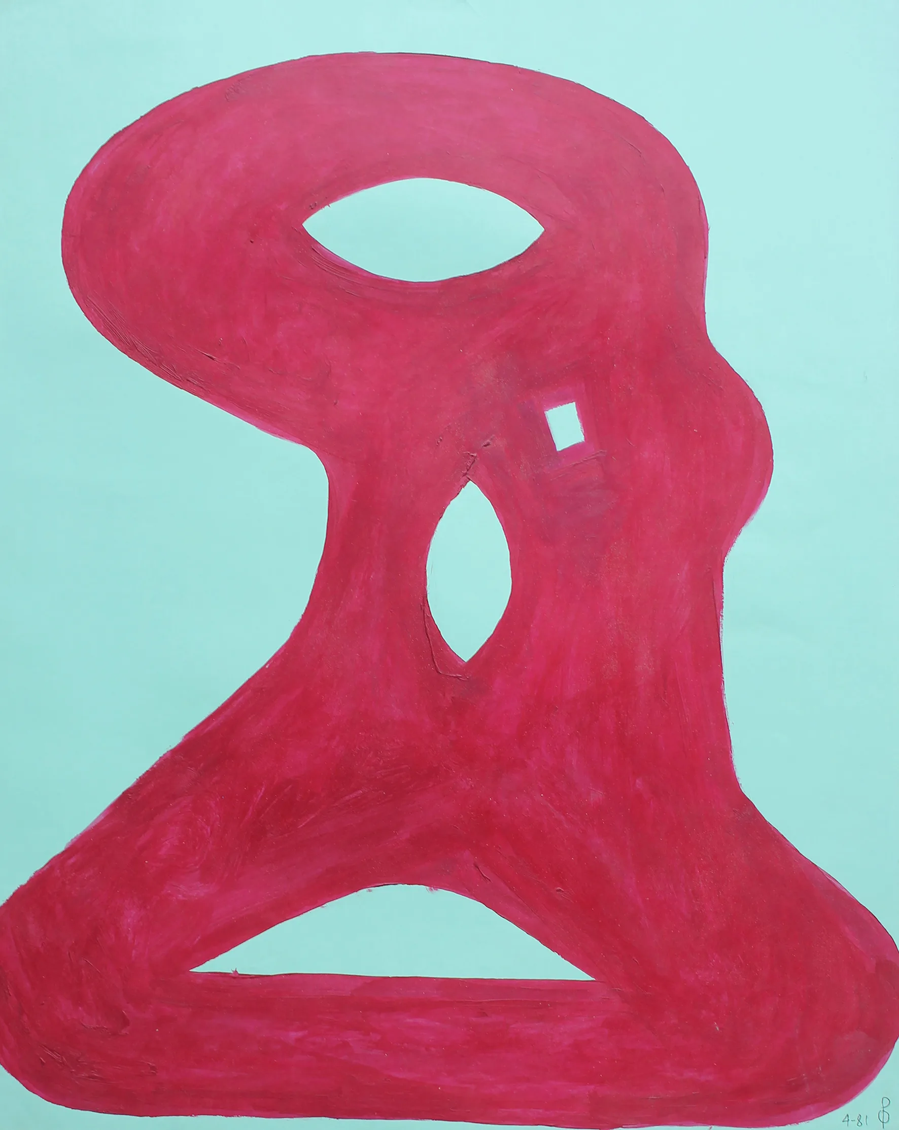 Untitled C (3), Acrylic on paper work by Oleg Prokofiev