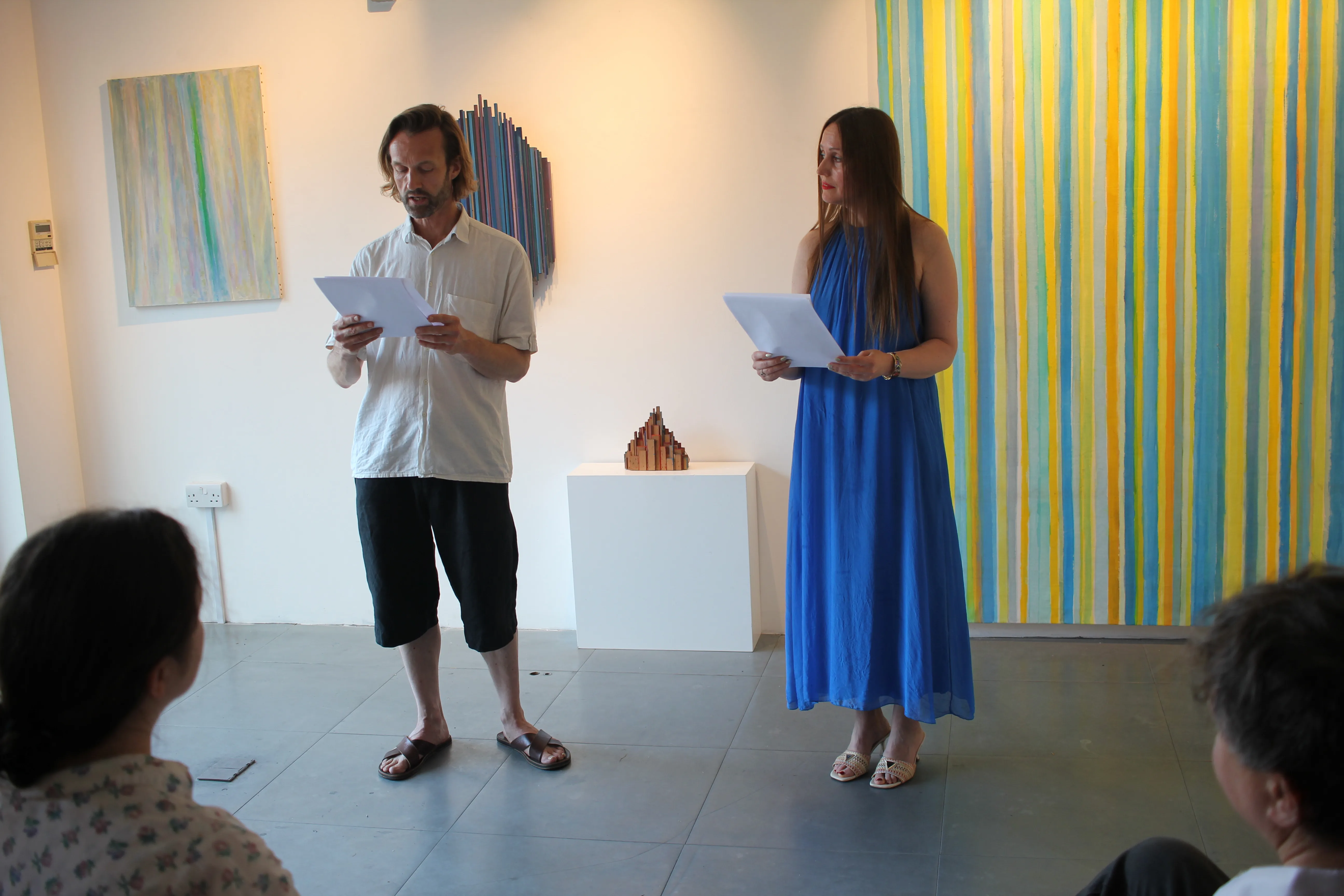Reading during the Oleg Prokofiev poetry evening