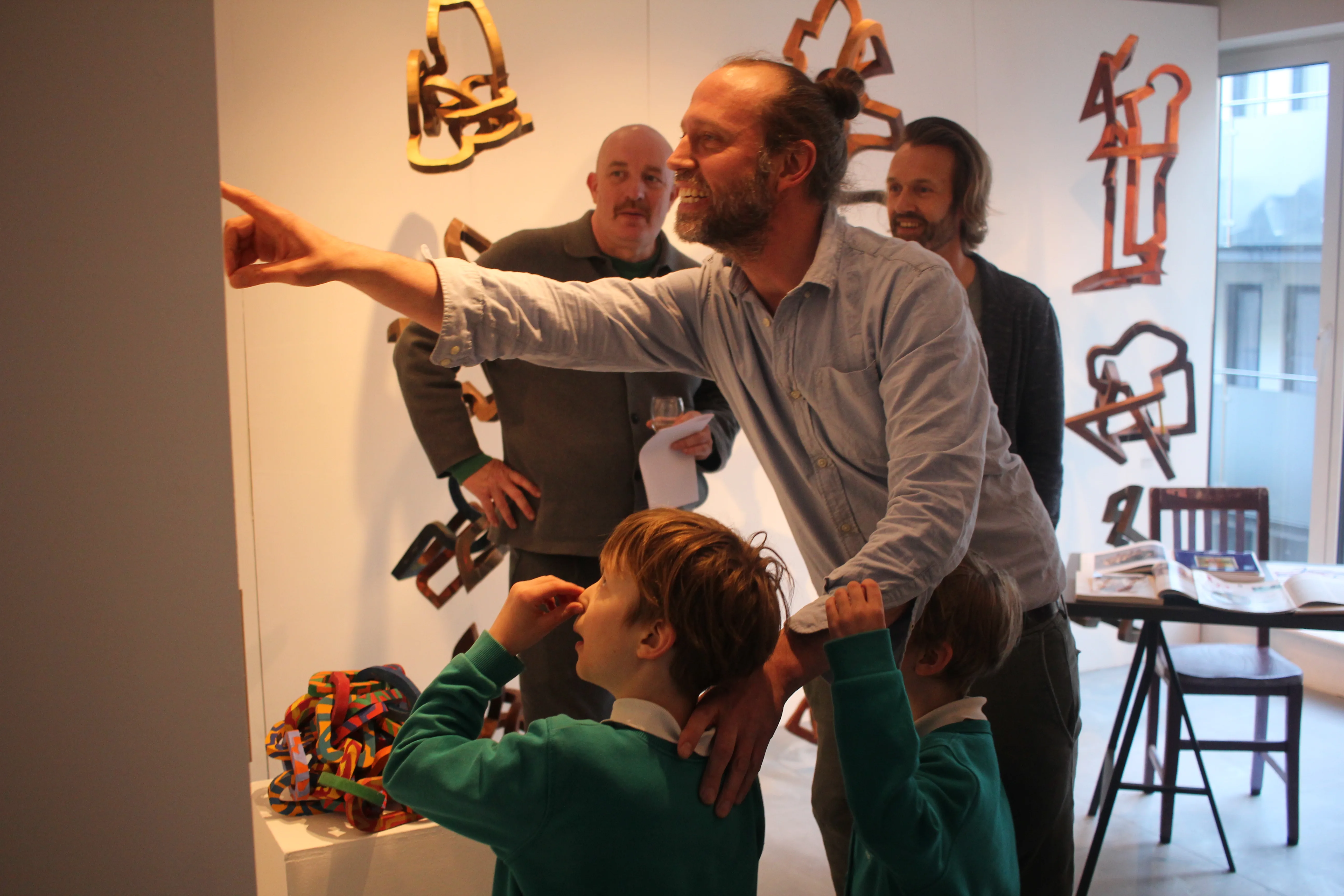 Exhibition view during Bending Time