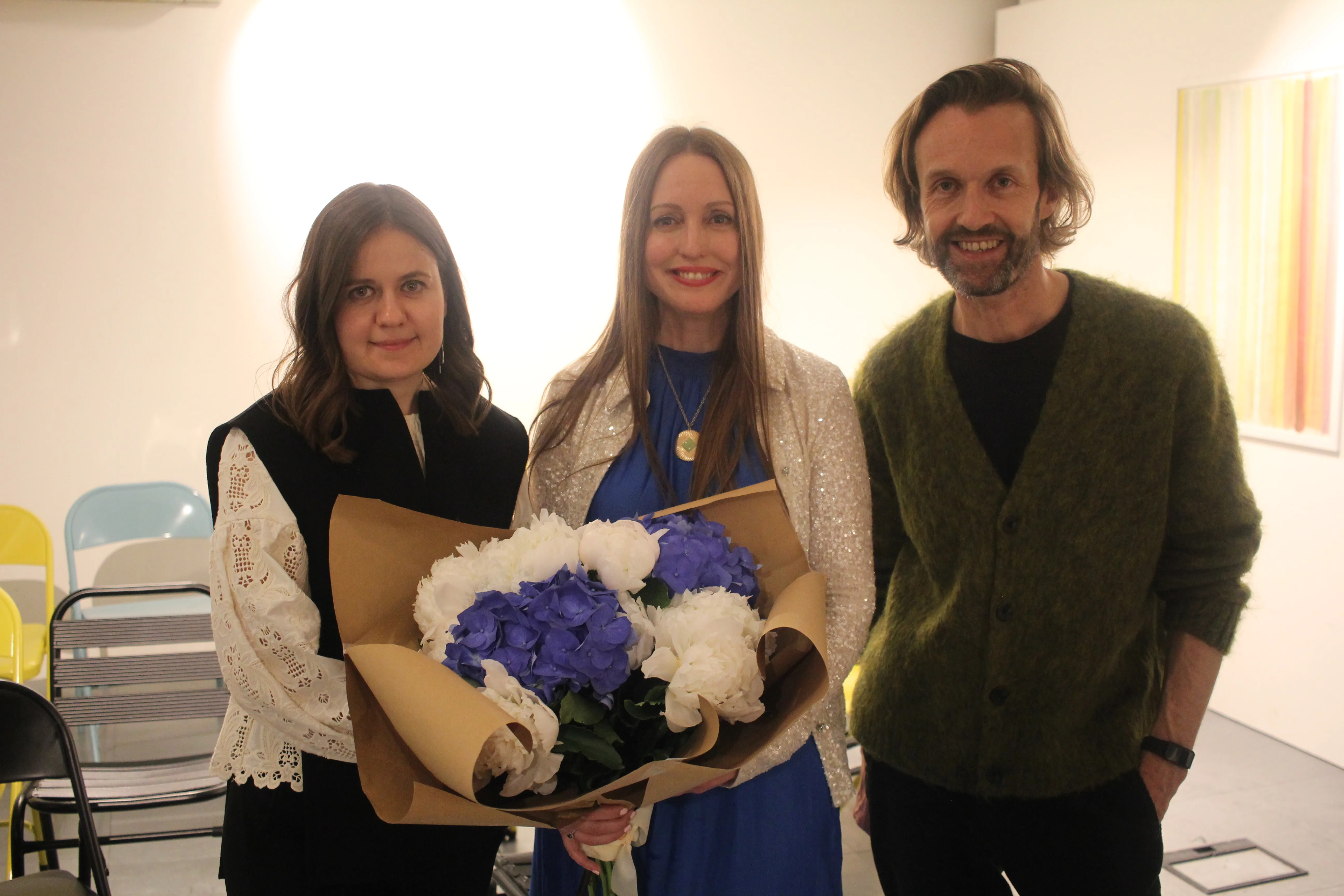 Maria Bregman and guests after the I Choose to Live screening