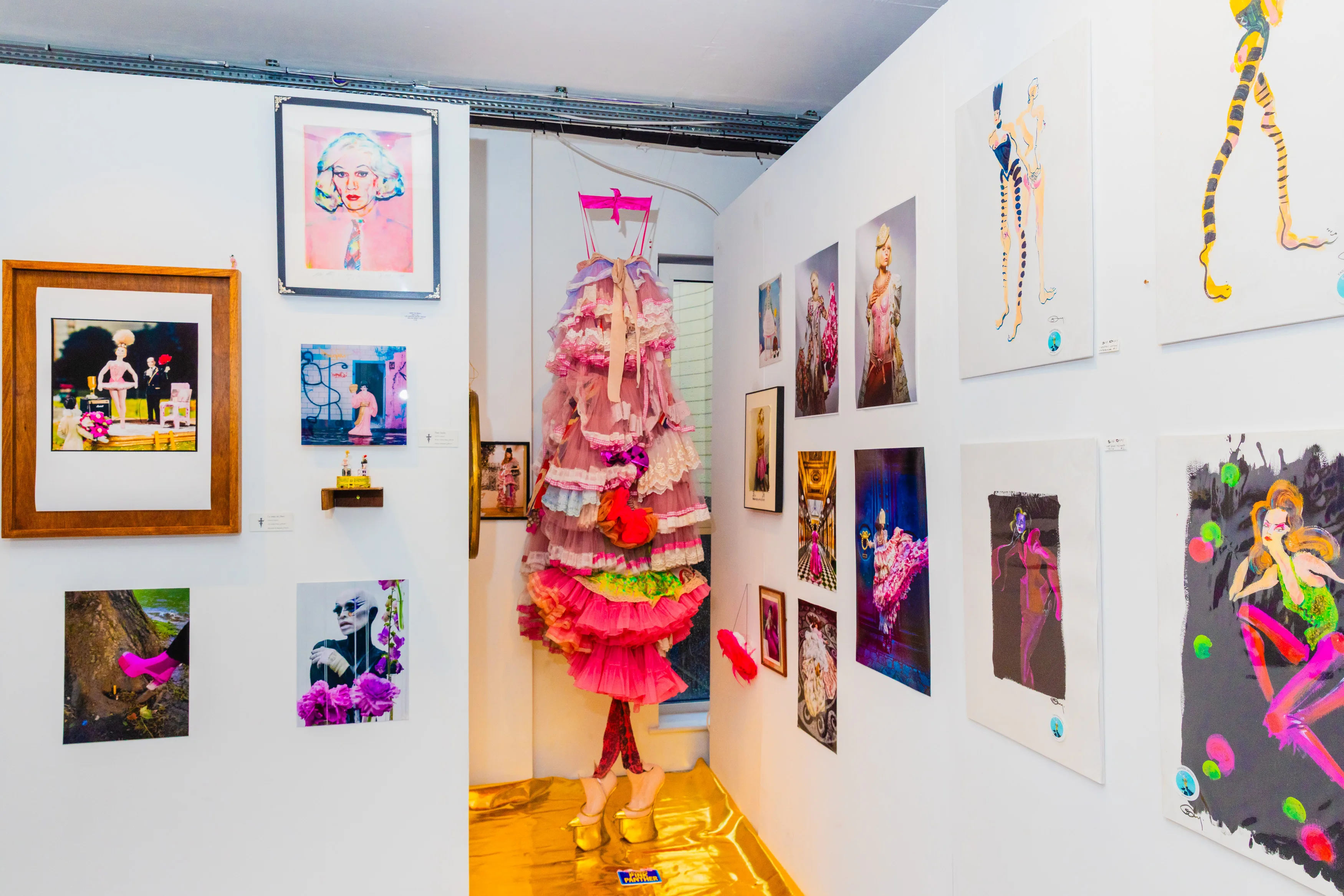 Installation view during Pink Chaos