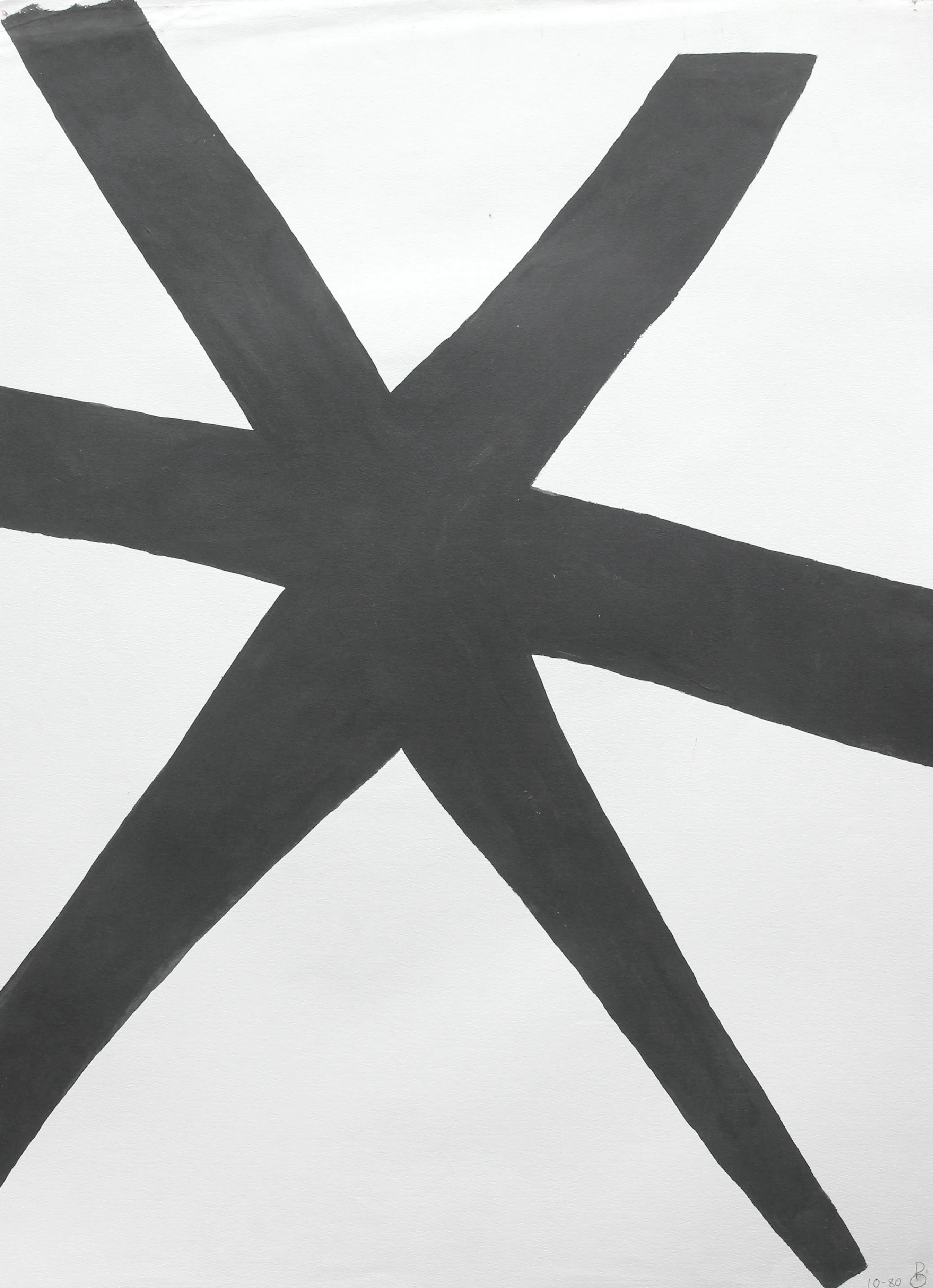 Untitled BW (1), Acrylic on paper work by Oleg Prokofiev