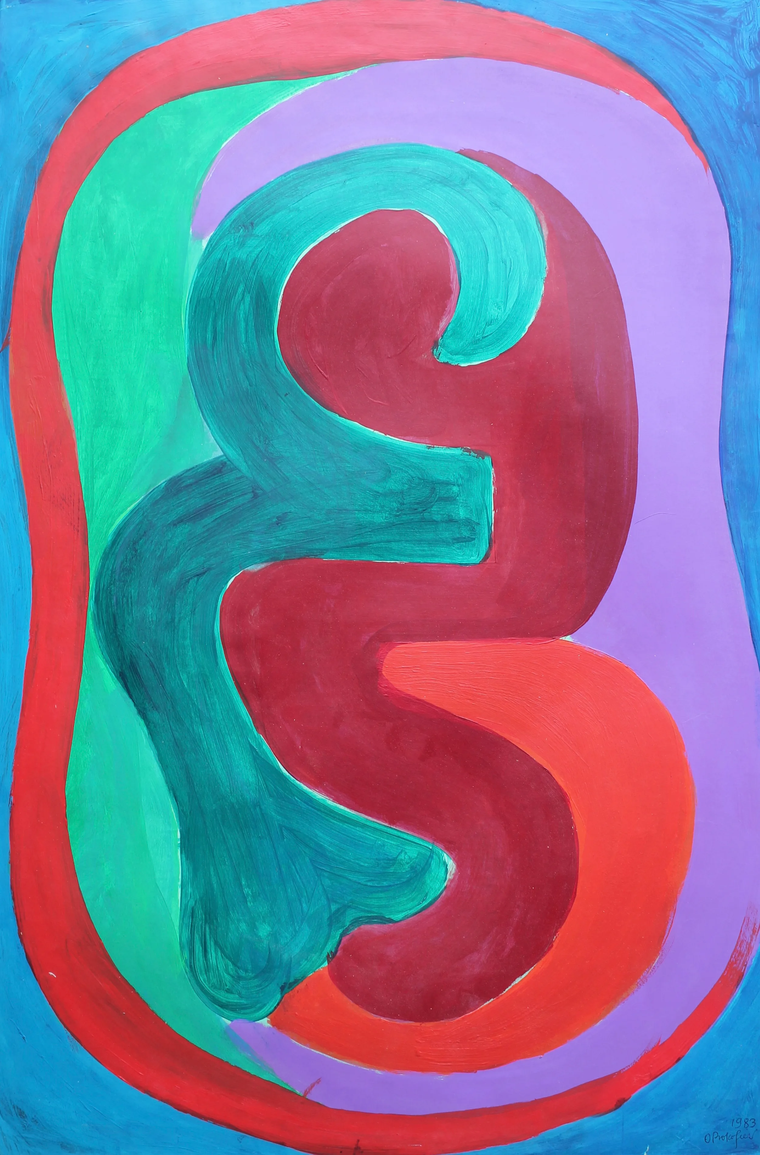 Untitled C (2), Acrylic on paper work by Oleg Prokofiev