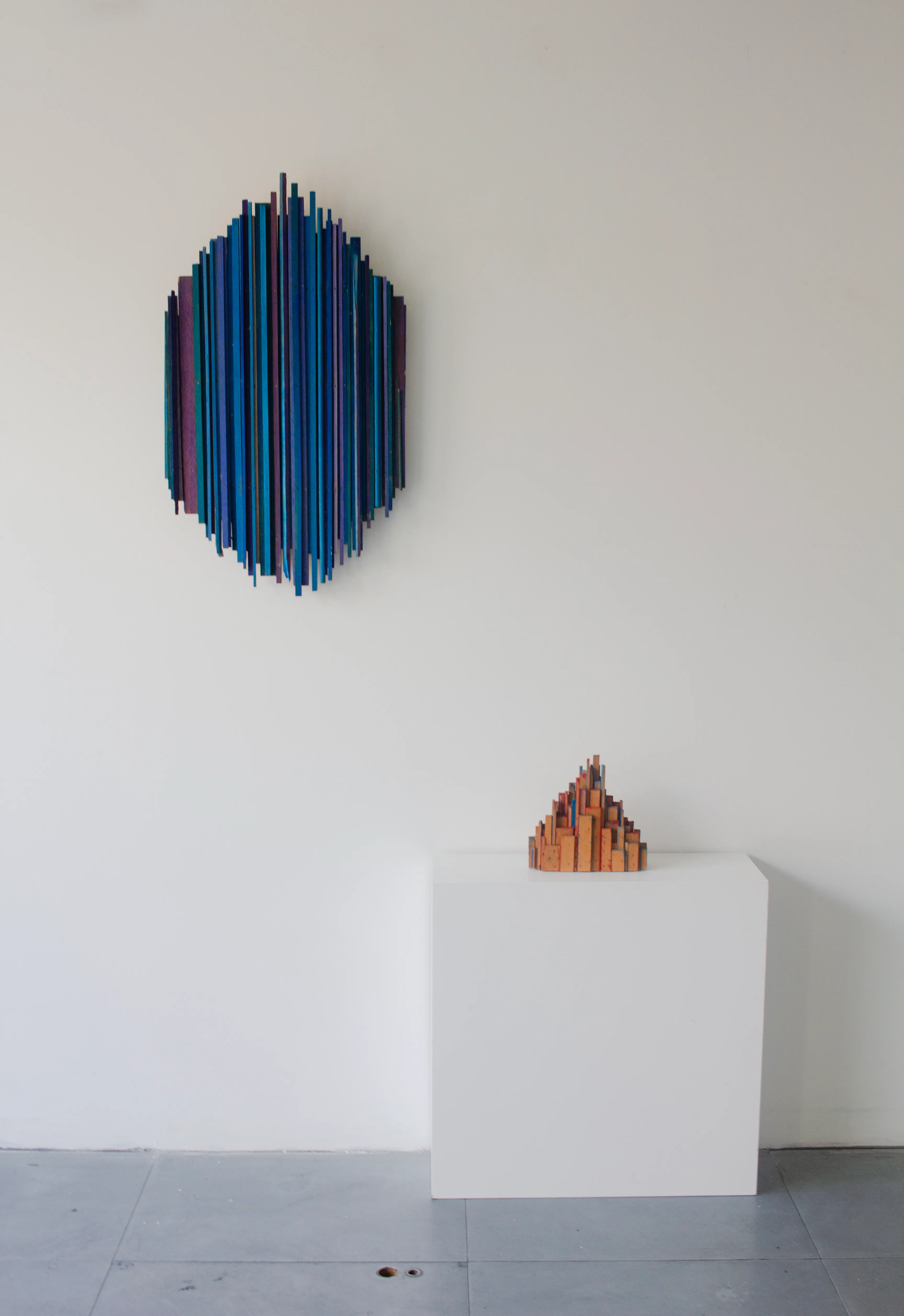 Sculptural installation in Beyond the Line